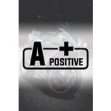 TSC A+ Pozitif Kan Grubu Sticker Sİyah Renk 14Cm