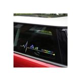 TSC A4 Yan Cam Sticker Oto Kapı 20 Cm X 7 Cm Holo-Chroma Çok Renkli, Holo-Chroma Z1