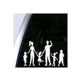 TSC Aile Sticker 22 Cm Beyaz Renk Arka Cam, 85OTOETİKET-31