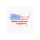 TSC Araba Amerikan Bayrağı Sticker Yapıştırması Etiket 17cm Beyaz, etiket13zz-2