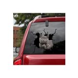 TSC Araba Arka Gri Kedi Sticker Yapıştırma 17cm A8 StickerAx13
