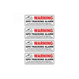 TSC Araba GPS Takip Sistemi Var Uyarısı Sticker 4 Adet, RENK27K21, Çok Renkli
