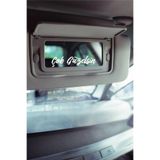TSC Araba Güneşlik Ayna Yazısı Çok Güzelsin Etiket Sticker 8x2cm 4 Adet Renkli, 8OTOETİKET-53