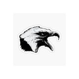 TSC Araba Kartal Oto Sticker Yapıştırması Beyaz 17cm, etiket13zz-26