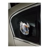 TSC Araba Kelebek Cam Kartal Resmi Sticker 14cm Çok Renkli 2 Adet, kartalresmisticker