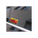 TSC Araba Sticker GPS Takip Sistemi Uyarı Etiketi Çok Renkli 4 Adet, RENK27K7