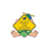 TSC Arabada Bebek Var 18cm Komik Sticker Etiket Çok Renkli, RENK27K25