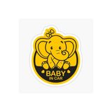 TSC Arabada Bebek Var Baby in Car Sticker Yapıştırma 19CM Renkli, EYMSS128