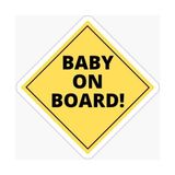TSC Arabada Bebek Var Baby On Board Sticker Etiket 19CM MD10 - 17CM - Çok Renkli