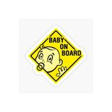 TSC Arabada Bebek Var Baby On Board Sticker Etiket 19CM Renkli, EYMSS129