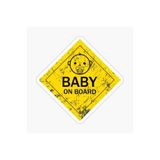 TSC Arabada Bebek Var Baby On Board Sticker Etiket 19CM Renkli, EYMSS130
