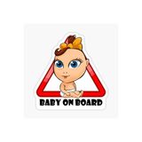TSC Arabada Bebek Var Baby On Board Sticker Etiket 19CM Renkli, EYMSS131