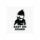 TSC Arabada Bebek Var Baby On Board Sticker Etiket 19CM Renkli, EYMSS137