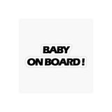 TSC Arabada Bebek Var Baby On Board Sticker Etiket 19CM Renkli, EYMSS141