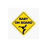 TSC Arabada Bebek Var Baby On Board Sticker Etiket 19CM Renkli, EYMSS148