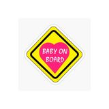 TSC Arabada Bebek Var Baby On Board Sticker Etiket 19CM Renkli, EYMSS149