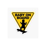 TSC Arabada Bebek Var Baby On Board Sticker Yapıştırma 19CM Renkli, EYMSS150