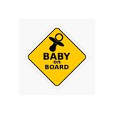 TSC Arabada Bebek Var Baby On Board Sticker Yapıştırma 19CM Renkli, EYMSS162