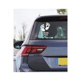 TSC Arabada Bebek Var Kalp Oto Araba Sticker 23CM Beyaz Renk, 31agusx14