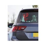 TSC Arabada Bebek Var Kalp Oto Araba Sticker 23CM Kırmızı Renk, 31agusx15
