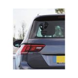 TSC Arabada Bebek Var Kalp Oto Araba Sticker 23CM Siyah Renk, 31agusx17