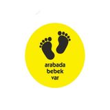 TSC Arabada Bebek Var Sticker 16cm Çok Renkli, EyM138
