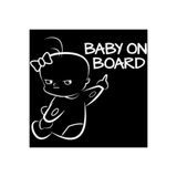 TSC Arabada Bebek Var Sticker Etiket 17cm Beyaz, RENK27K30