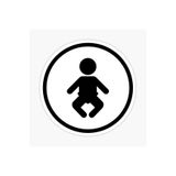 TSC Arabada Bebek Var Sticker Oto Yapıştırma Etiket 18cm Renkli, EYMSS169