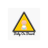 TSC Arabada Bebek Var Sticker Oto Yapıştırma Etiket 18cm Renkli, EYMSS170