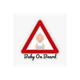 TSC Arabada Bebek Var Sticker Oto Yapıştırma Etiket 18cm Renkli, EYMSS172