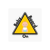TSC Arabada Bebek Var Sticker Oto Yapıştırma Etiket 18cm Renkli, EYMSS173