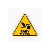 TSC Arabada Bebek Var Sticker Oto Yapıştırma Etiket 18cm Renkli, EYMSS175