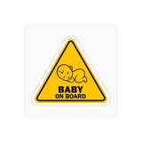 TSC Arabada Bebek Var Sticker Oto Yapıştırma Etiket 18cm Renkli, EYMSS182