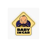 TSC Arabada Bebek Var Sticker Oto Yapıştırma Etiket 18cm Renkli, EYMSS190
