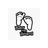 TSC Arabada Bebek Var Uyarı Sticker Oto Etiket 18cm Renkli, EYMSS430
