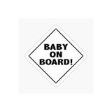 TSC Arabada Bebek Var Uyarı Sticker Oto Etiket 18cm Renkli, EYMSS434