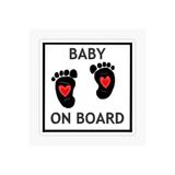 TSC Arabada Bebek Var Uyarı Sticker Oto Etiket 18cm Renkli, EYMSS436