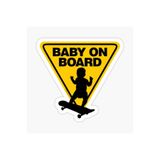 TSC Arabada Bebek Var Uyarı Sticker Oto Etiket 18cm Renkli, EYMSS441