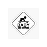 TSC Arabada Bebek Var Uyarı Sticker Oto Etiket 18cm Renkli, EYMSS448