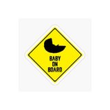 TSC Arabada Bebek Var Uyarı Sticker Oto Etiket 18cm Renkli MD13, EYMSS439