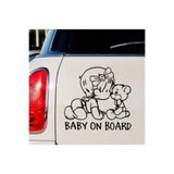 TSC Arabada Bebek Var ve Sevimli Ayıcık Sticker Çok Renkli, Z2020