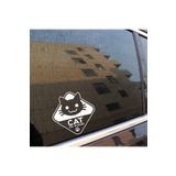 TSC Arabada Kedi Var Sticker Etiket 15cm Beyaz tscledxqq35