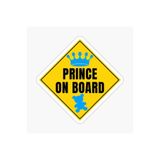 TSC Arabada Prens Bebek Var Sticker Oto Etiket 18cm Renkli, EYMSS208