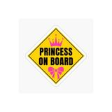 TSC Arabada Prenses Bebek Var Sticker Oto Etiket 18cm Renkli, EYMSS213