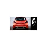 TSC Arka Cam Kurt Silueti Oto Sticker Yapıştırma Araba Etiket Siyah, Siyah1b20