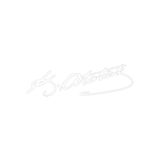 TSC Atatürk İmza Sticker 20cm Beyaz Renk 2 Adet, 31agusx24