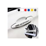 TSC Audi A3 Yapıştırma Kapı Kolu Ve Jant Sticker Çok Renkli, SİYAH-A9