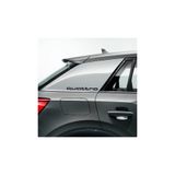 TSC Audi Quattro Yan Çamurluk Yazısı Sticker Oto Etiket 2 Adet Siyah, Siyah1b162