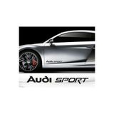 TSC Audi Quattro Yan Kapı Alt Yazısı Sticker Oto Etiket Siyah 2 Adet, Siyah1b160