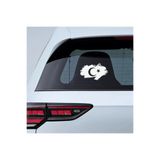 TSC Ay Yıldız Türk Bayrağı Oto Motorsiklet Araba Sticker Beyaz 18CM, 31agusx34